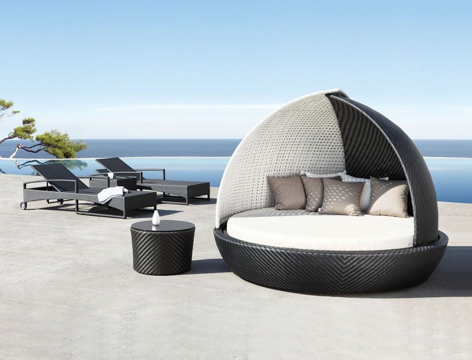 Круглый шезлонг