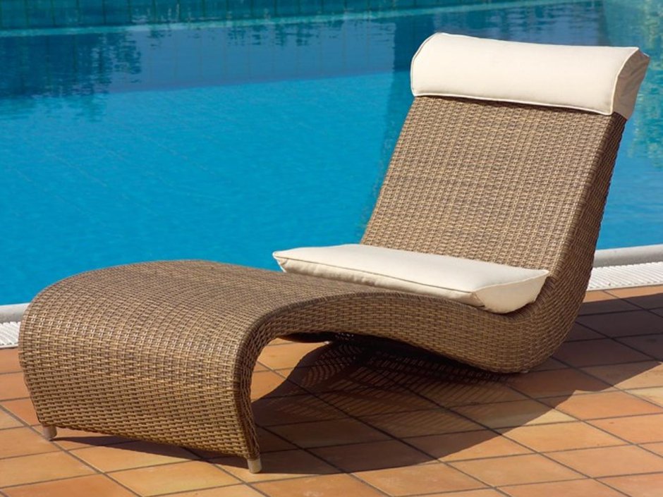 Шезлонг-качалка Ницца 155х73х86 см полиротанг коричневый