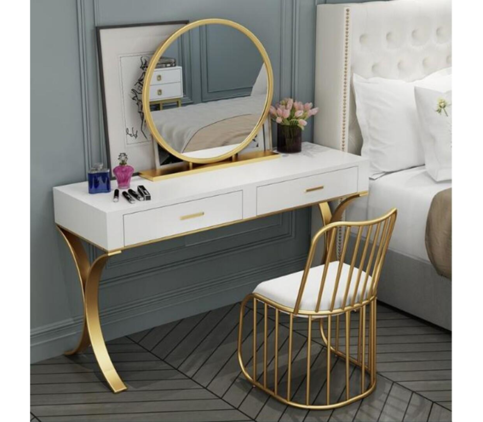 Современный туалетный столик с зеркалом