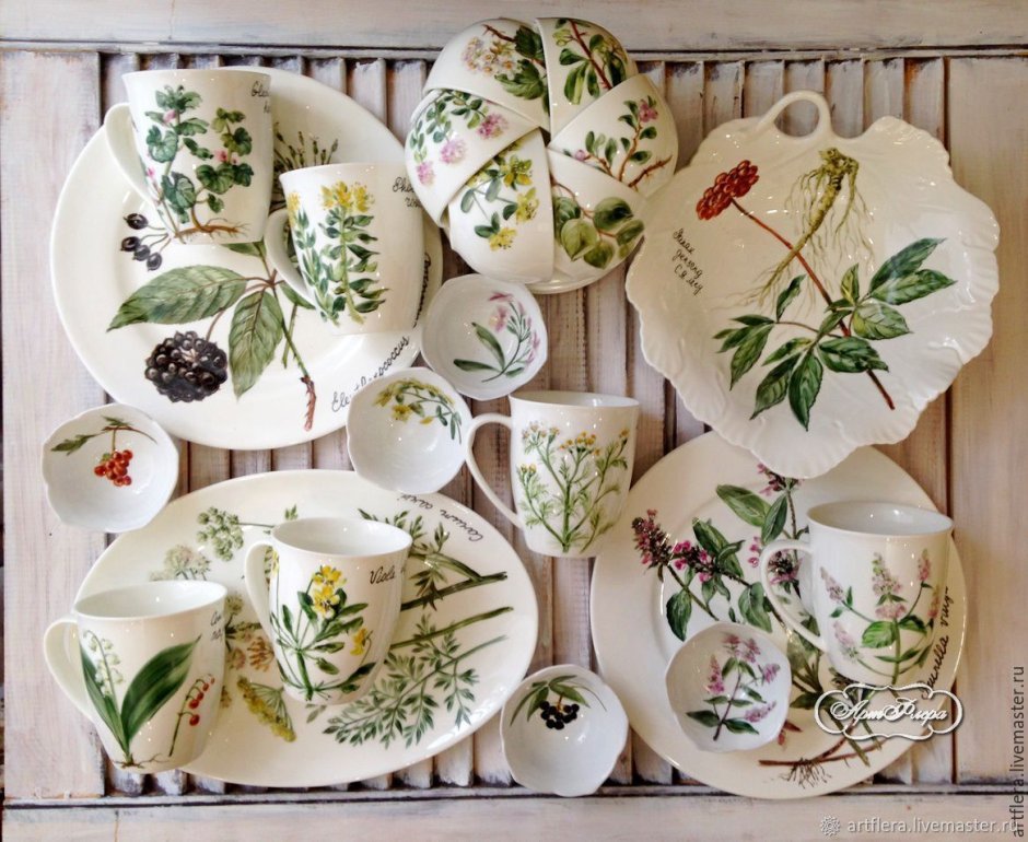 Роспись фарфоровой посуды