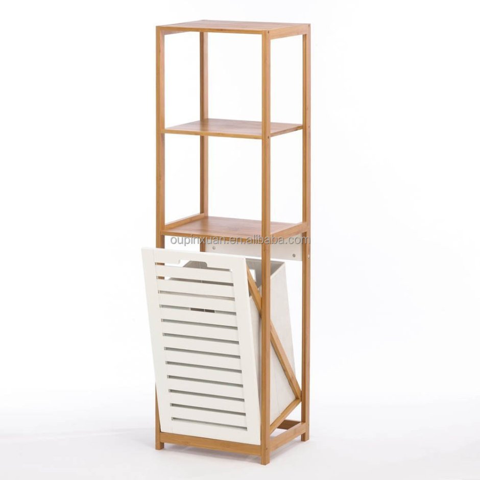 Этажерка с корзиной для белья SN-5108 (натуральный) модель 16370v15210