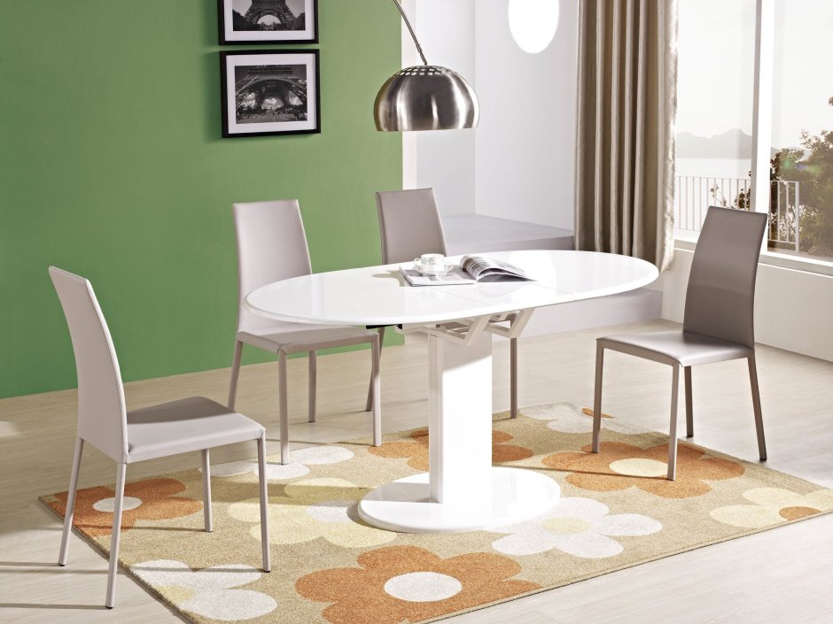 Стол раскладной в2332-1 белый