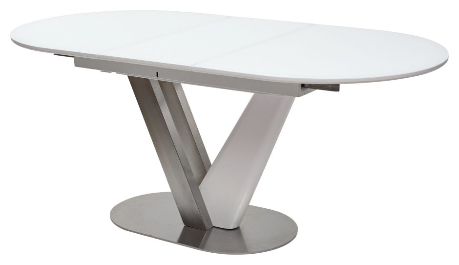 Стол Victor 140 белый матовое стекло