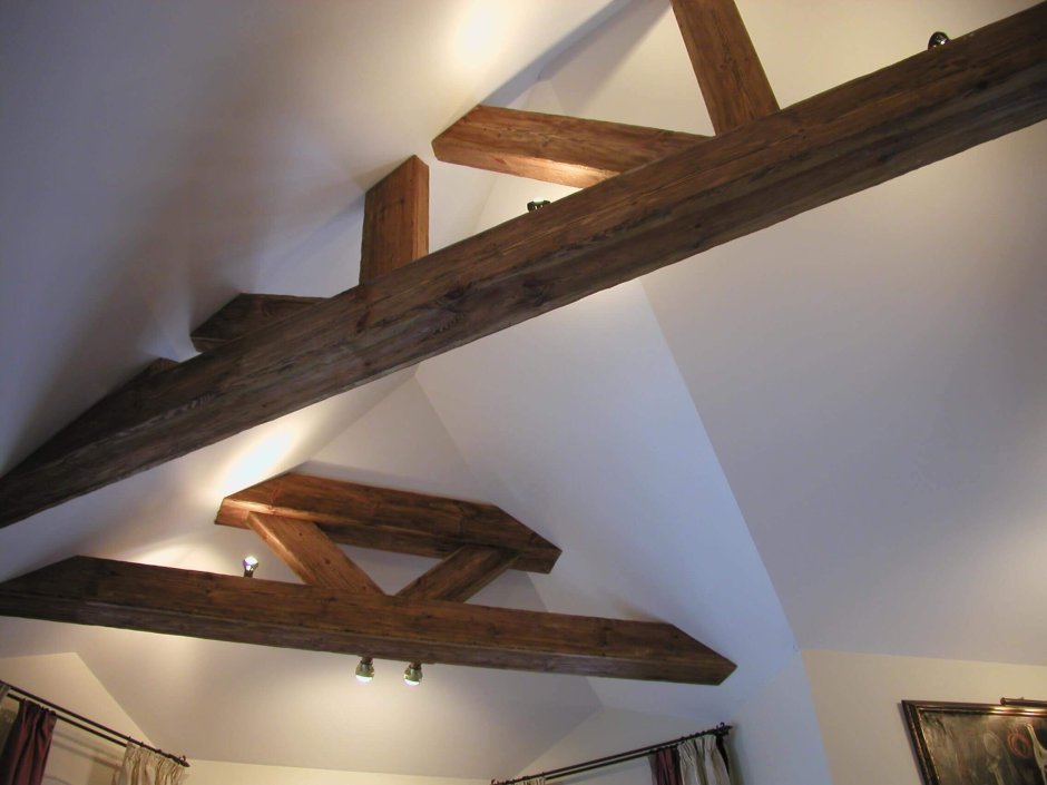 Потолочные балки с подсветкой