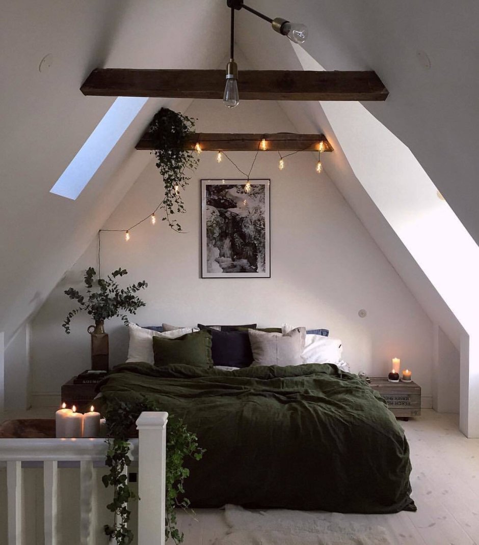 Спальня на мансарде