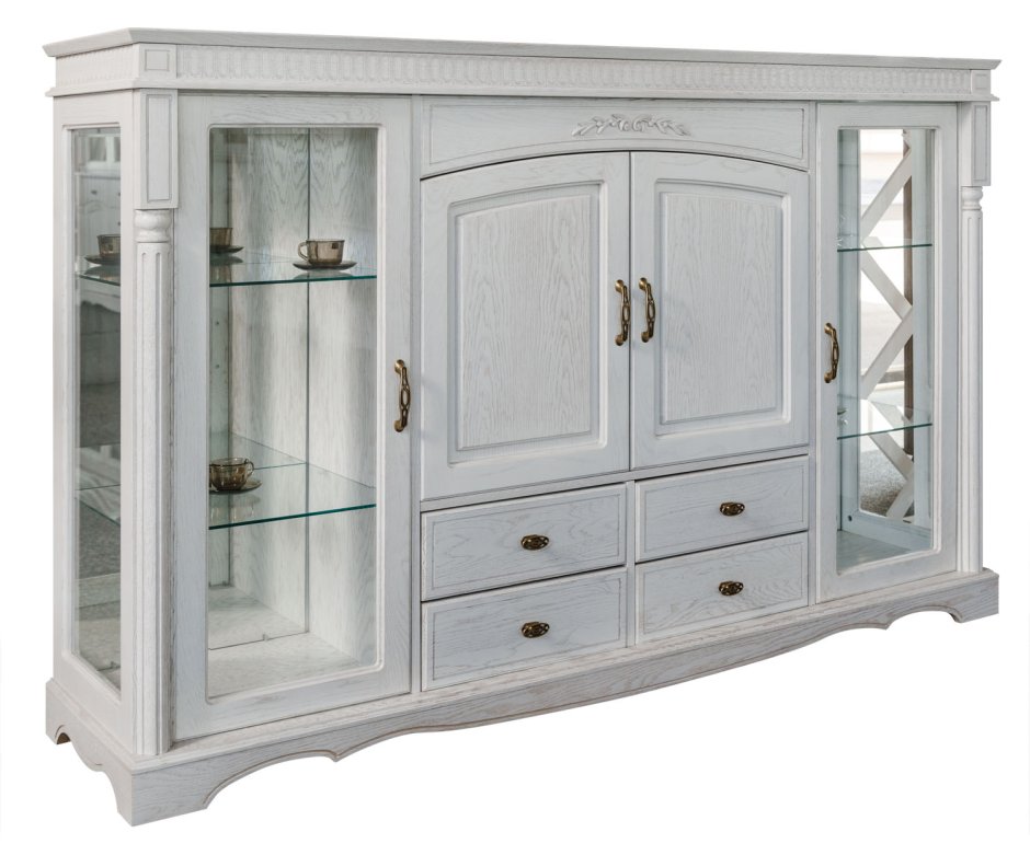 Комод Classic AAAA meble белый/белый глянец