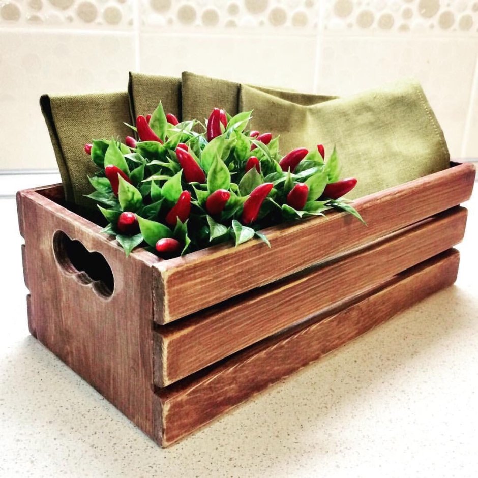 Ящики для цветов из брусков