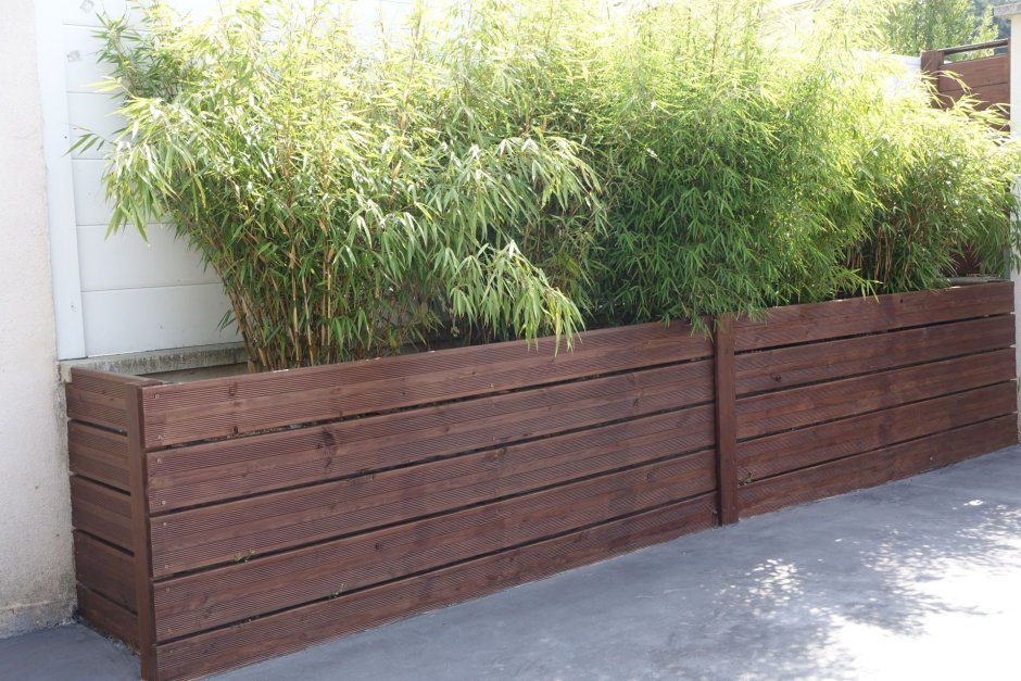 Деревянные вазоны для цветов