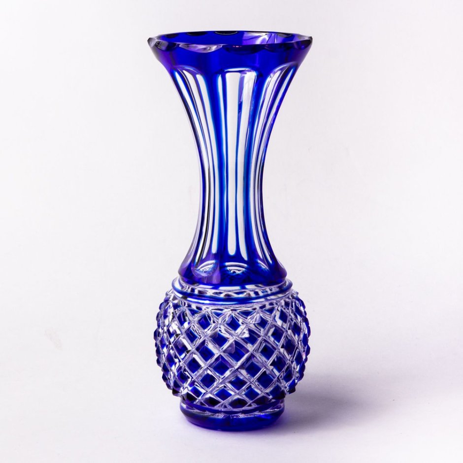 Вазы цветной хрусталь