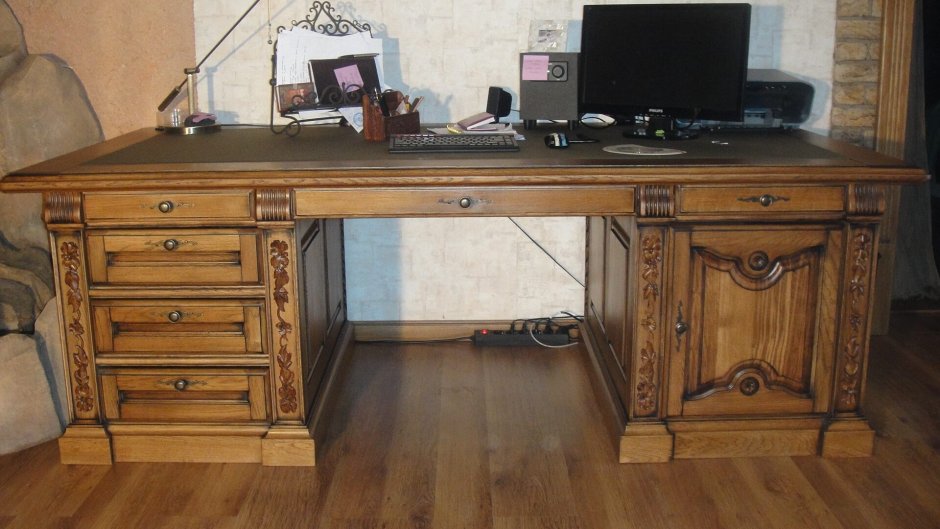 Деревянный письменный стол своими руками