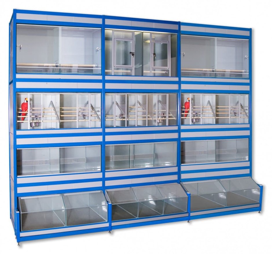 Ящики (стеллажи с корзинами Alfa) 107вх56гх44ш