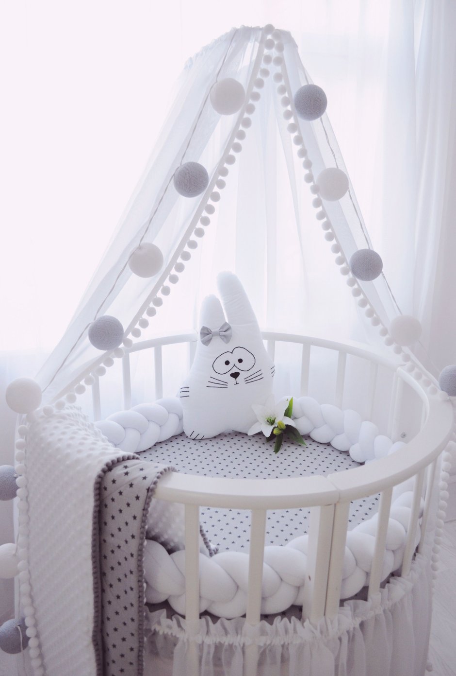 Бортики в кроватку для новорожденных