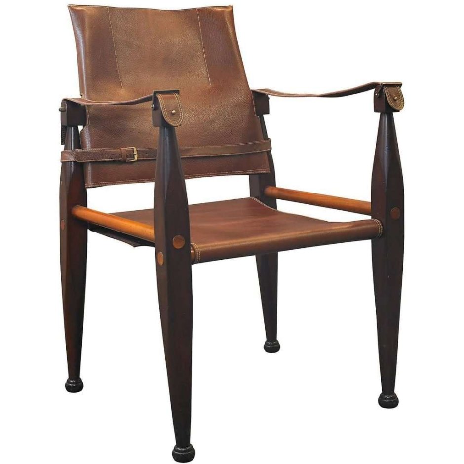 Кресло кожаное колониальный стиль