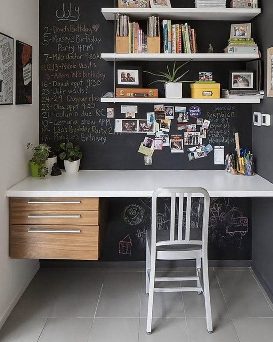 Рабочее место у стены