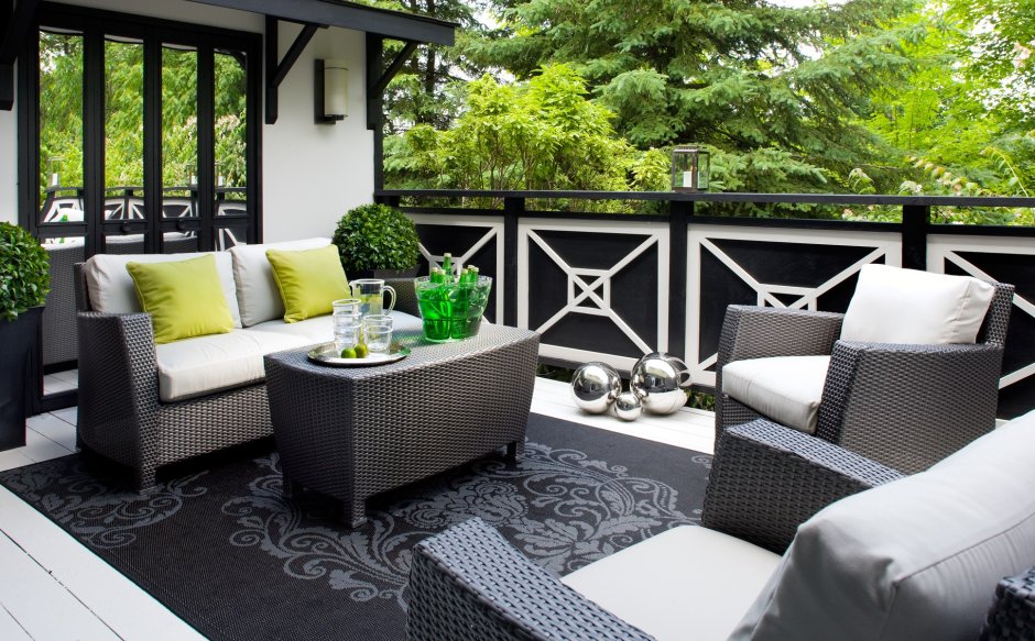 Фантастическая терраса в интерьере