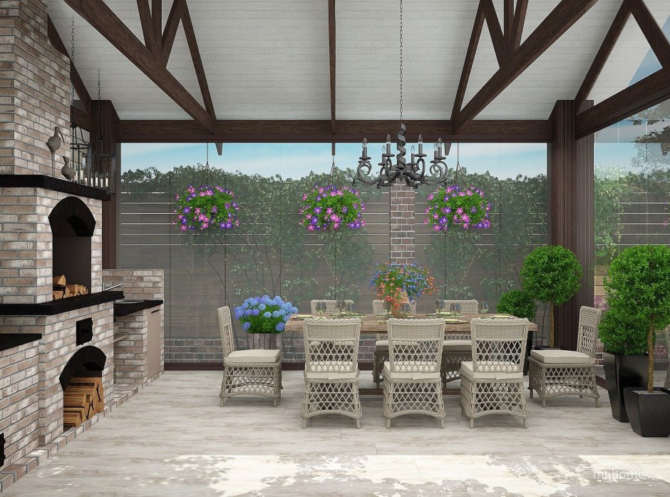 Фазенда "веранда в стиле Шале"