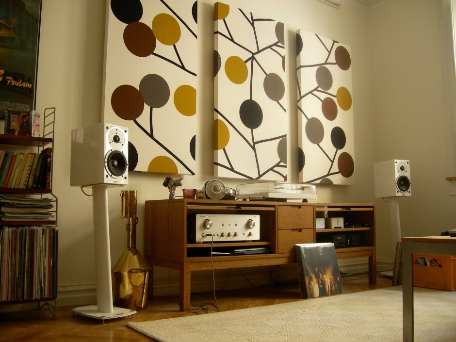 Уголок меломана в интерьере