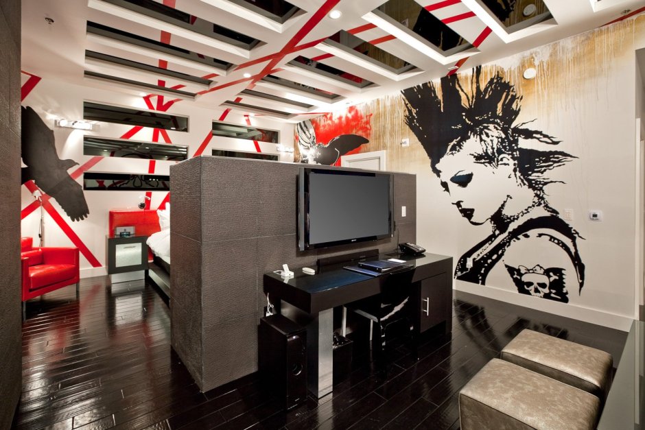 Интерьер в стиле рок