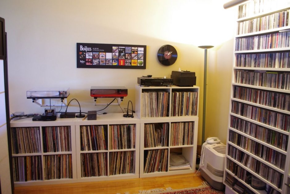 Хранение грампластинок стеллаж