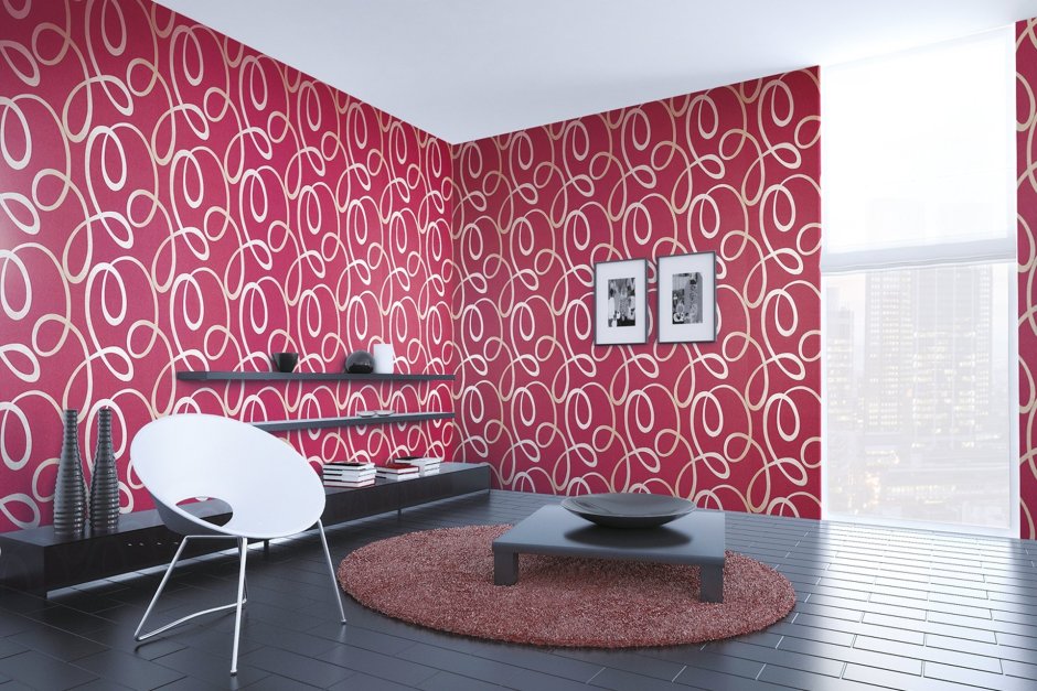 Яркие обои для стен