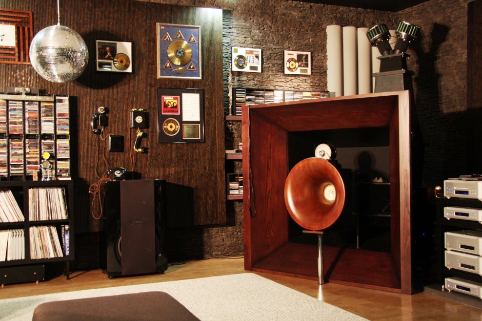 Комната с пластинками