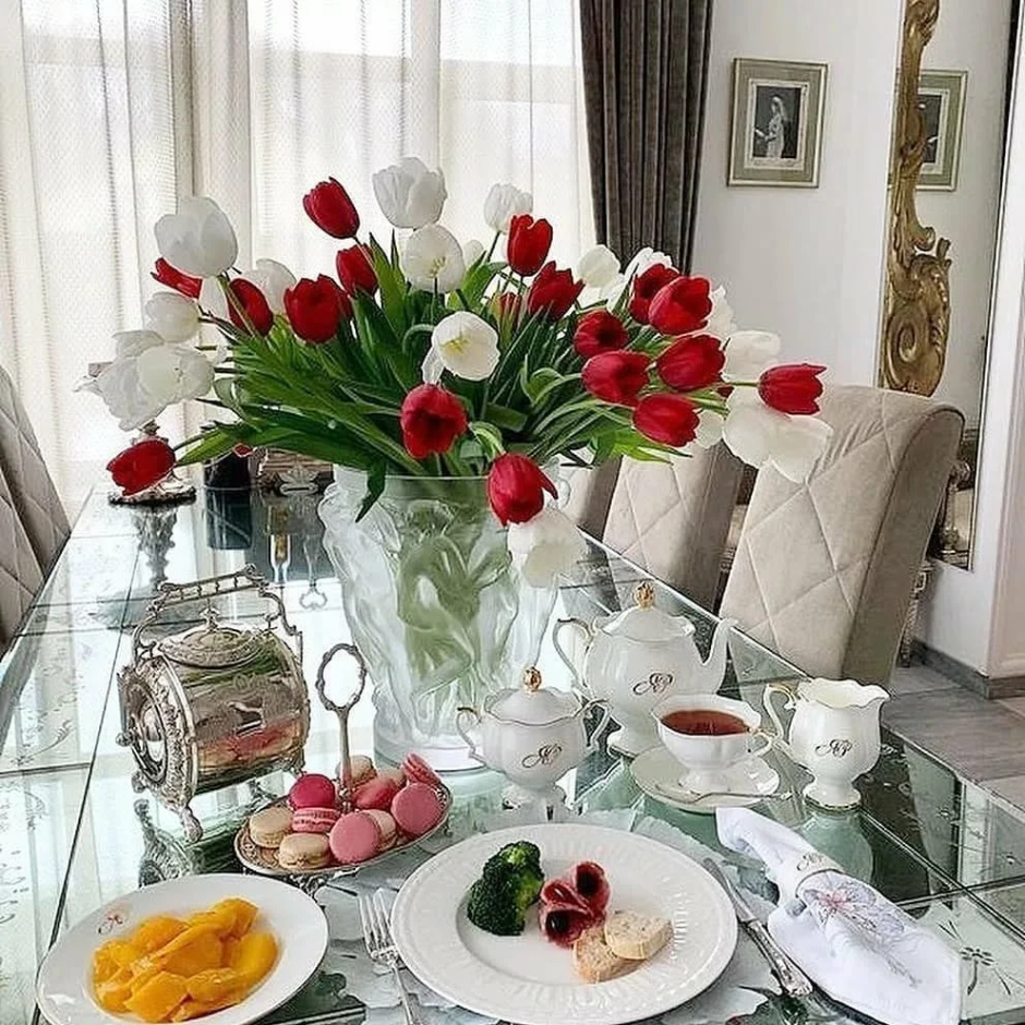 Декор кухонного стола