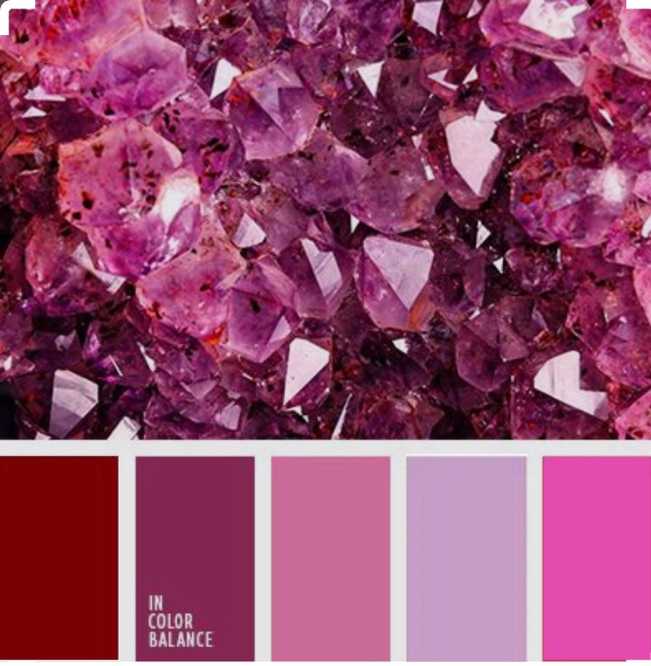 Розово фиолетовая палитра