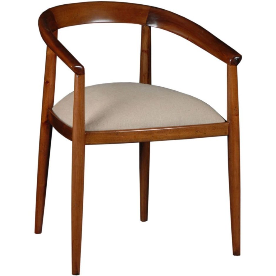 Деревянный стул с полукруглой спинкой