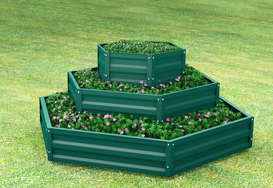 Грядки из шифера