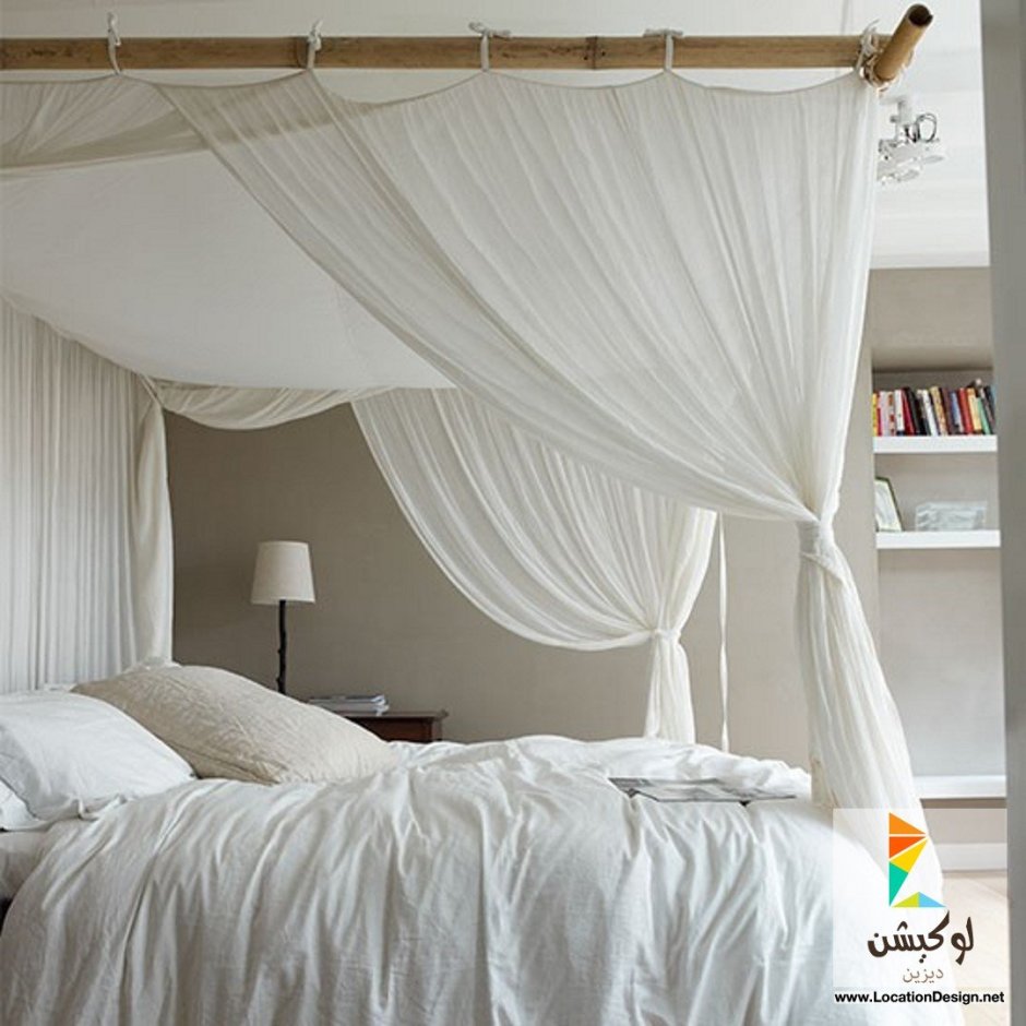 Кровать с занавесками