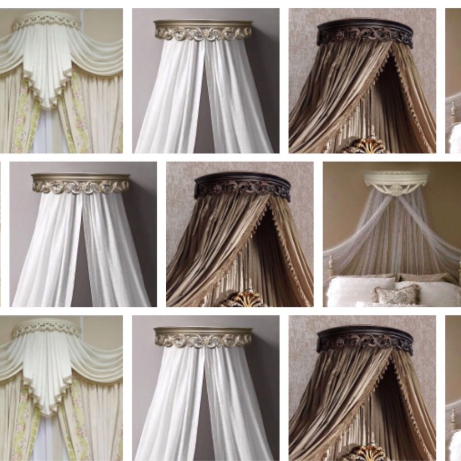 Карниз для балдахина настенный