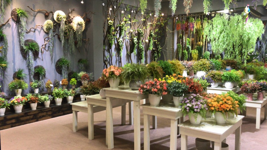 Магазин искусственных цветов интерьер