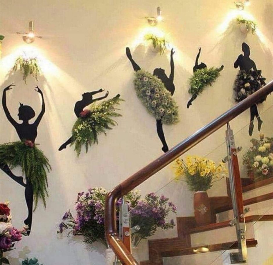 Панно из искусственной зелени