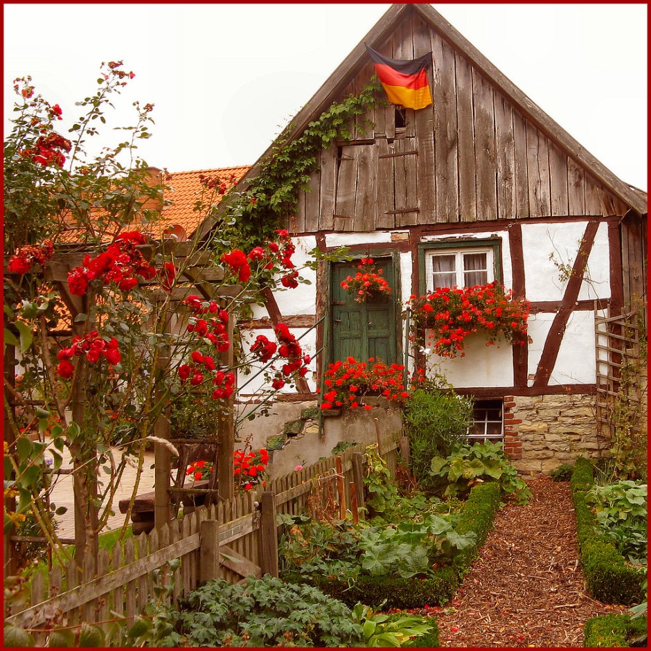 Деревенский палисадник