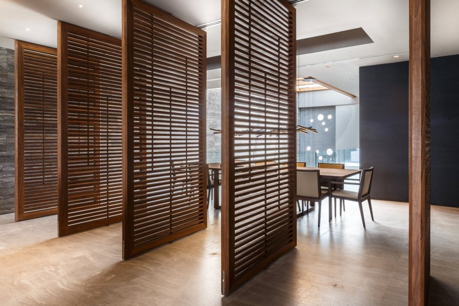 Декор из деревянных реек