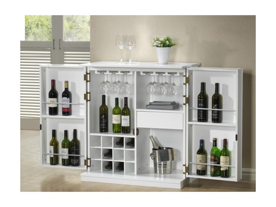 Минибар для вина белый