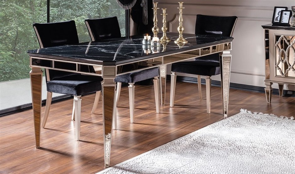 Обеденные 6 столы в стиле арт деко