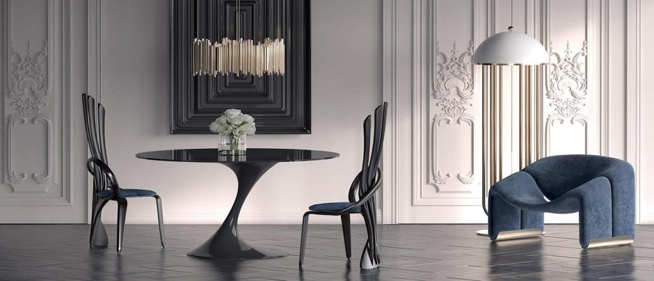 Обеденный стол Dining Table Melchior Round 113281 Eichholtz