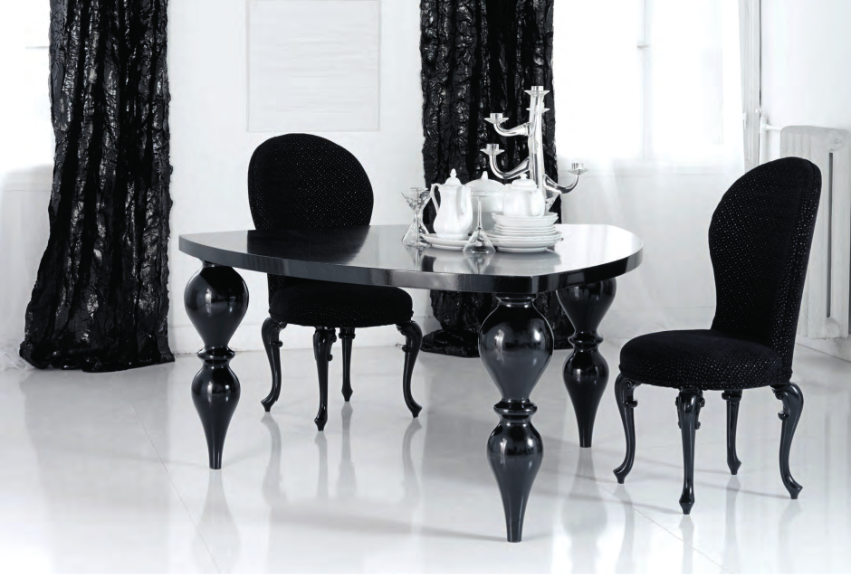 Столы в черном стиле