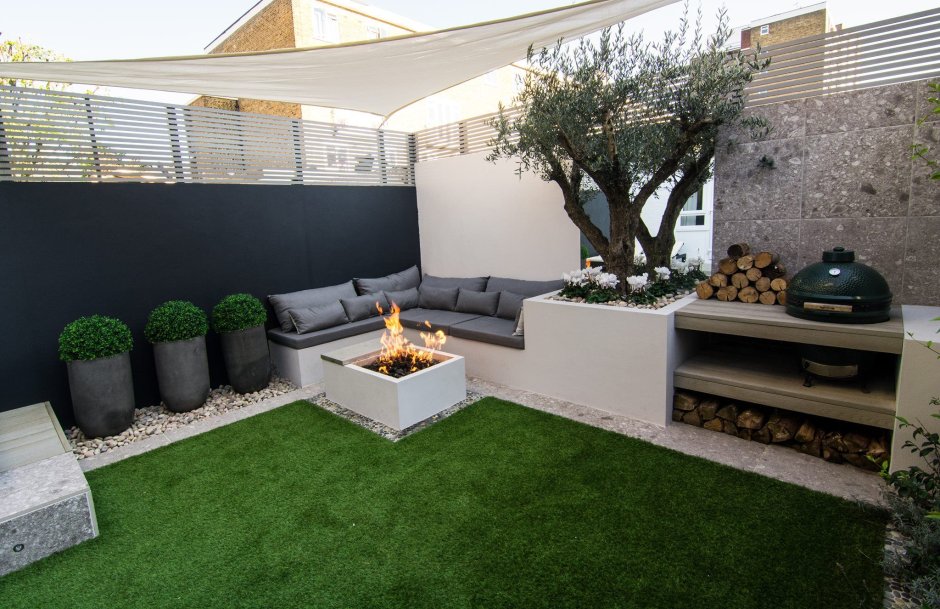 Задний двор таунхауса