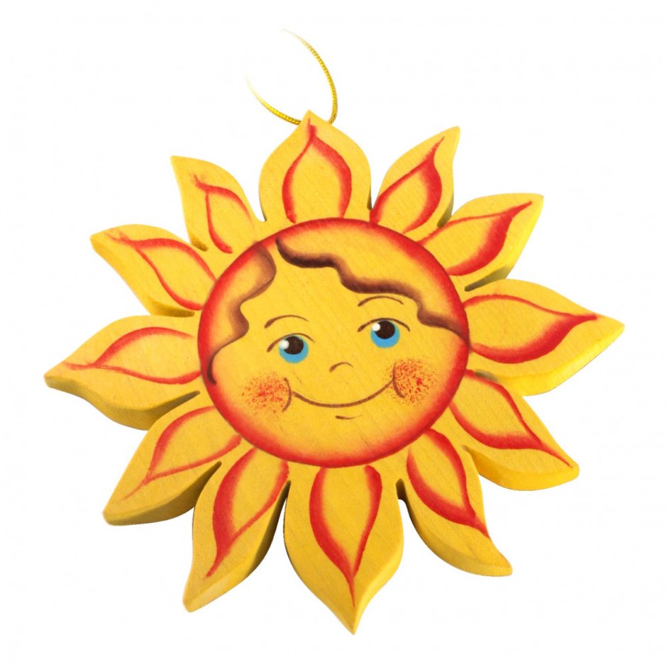 Панно из дерева солнце