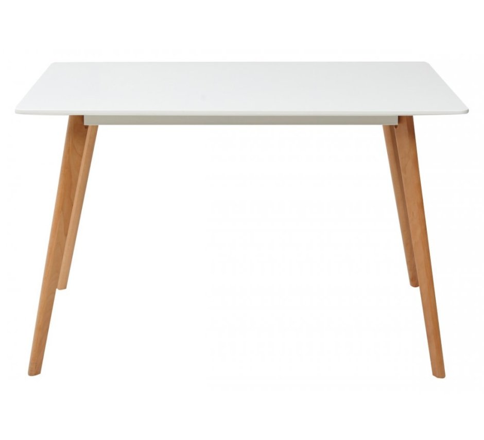 Стол Abele 120 белый/массив бука м-City