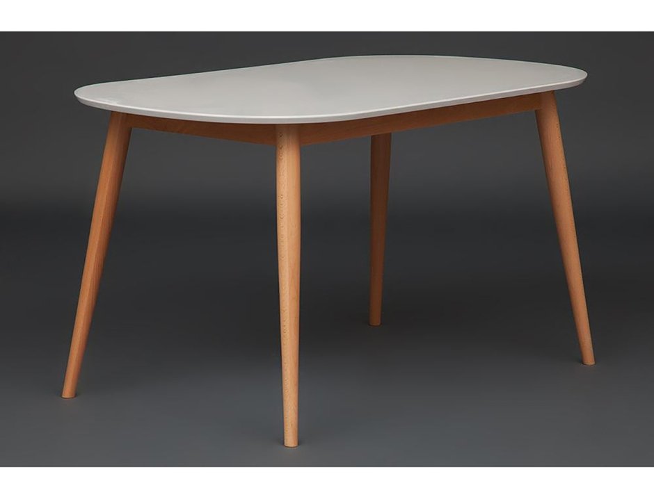 Стол обеденный TETCHAIR Max (Макс), 140х80х75см, белый+коричневый