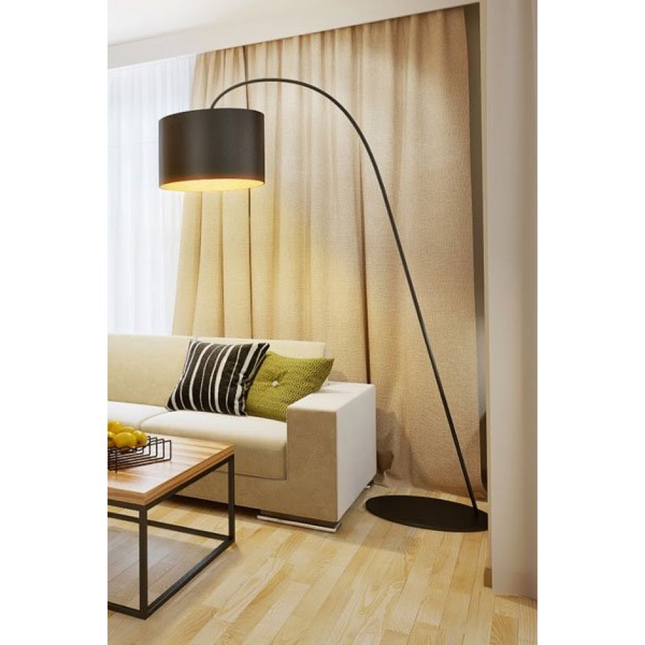 Торшер напольный над диваном