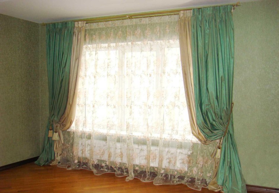 Карнизы для штор с люверсами двойные