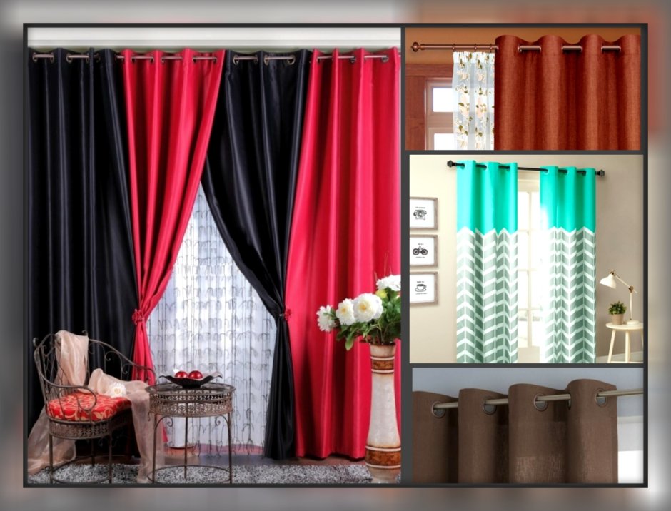 Шторы на узкие окна в гостиной