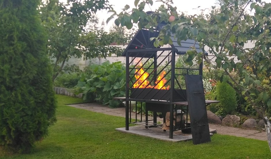 Загородка от ветра для мангала