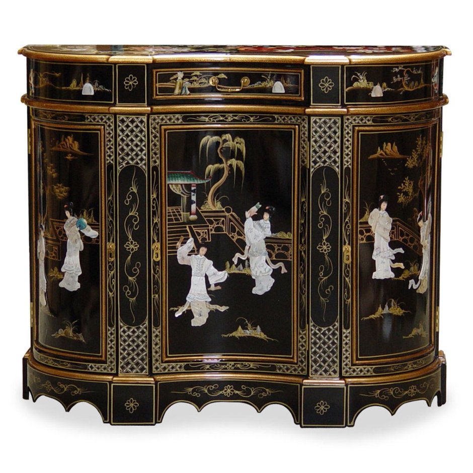 Лаковая китайская мебель Шинуазри