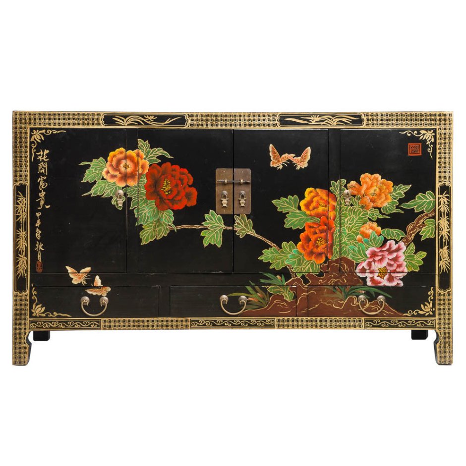 Китайская живопись на мебели