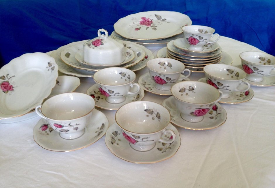 Сервиз Weimar Katharina роза